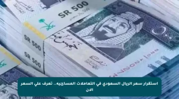 استقرار سعر الريال السعودي في التعاملات المسائية.. تعرف على السعر الآن